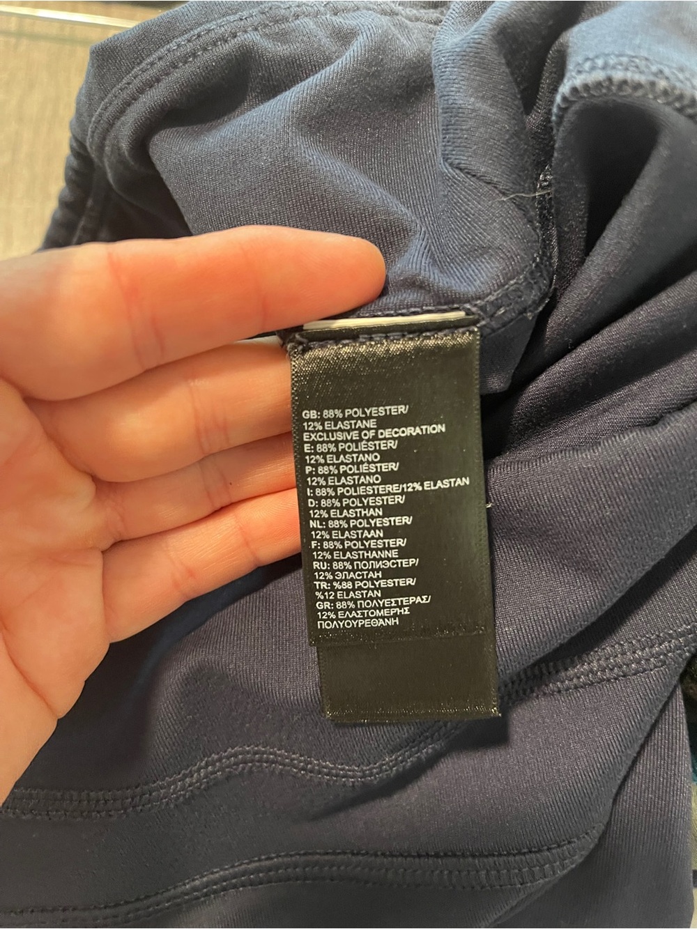 The North Face Flashdry Cropped Leggings Navy Size Small - Picture 6 of 7
